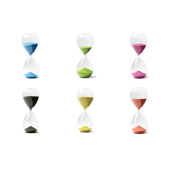 Two's Company Spectrum Hourglass In Gift Box Assorted 6 Colors