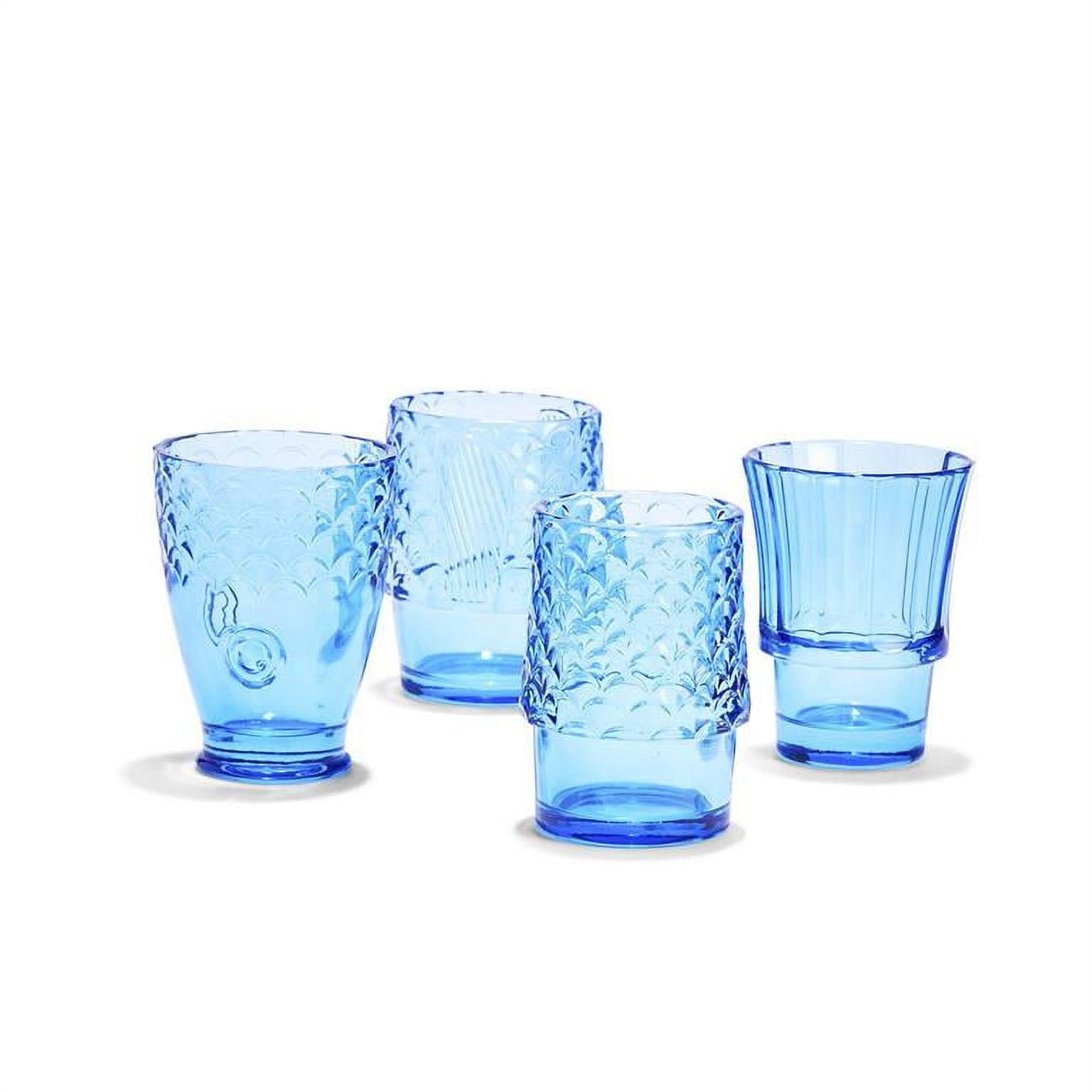 Drinkware Set Sea 20-ounce Plastic Tumbler Drinking Glasses set of 4Sea  Ocean