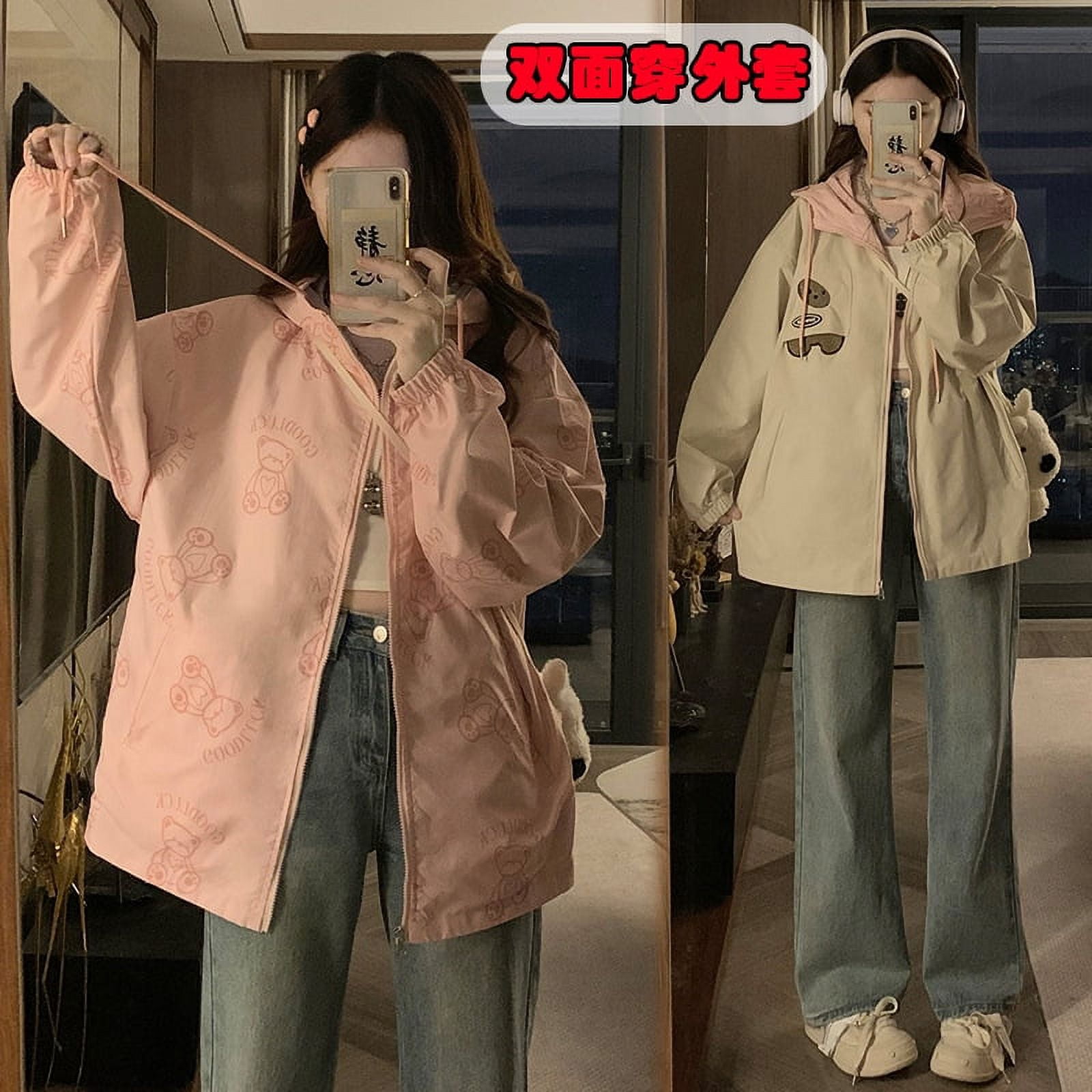 Twosided Jacket Jacket Girl Spring and Autumn 2024 New Korean Junior