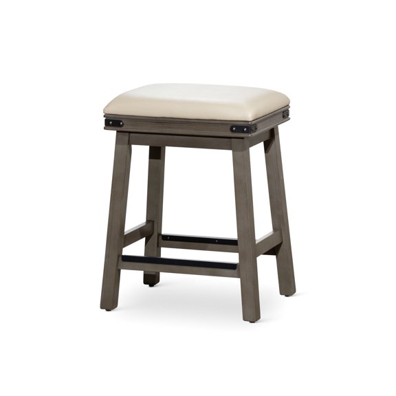 Two sizes, weathered gray - Built to withstand use - Indoor bar - Soft high - density cushion