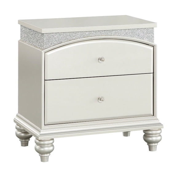 Two spacious drawers & poplar wood base | Bedside storage need | Offer ample space for essentials
