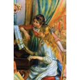thumbnail image 1 of Two teenage girls examine the music score on the piano, one seated and one standing Poster Print by Pierre-August  Renoir (18 x 24), 1 of 1