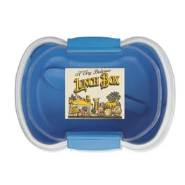 Tasty Bento Box, Lunch Box for Kids and Adults with Removable Tray and  Handle, Blue 