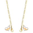 thumbnail image 1 of Two-tone Labrador Silhouette Heart Goldtone Face Mask Necklace, 1 of 2