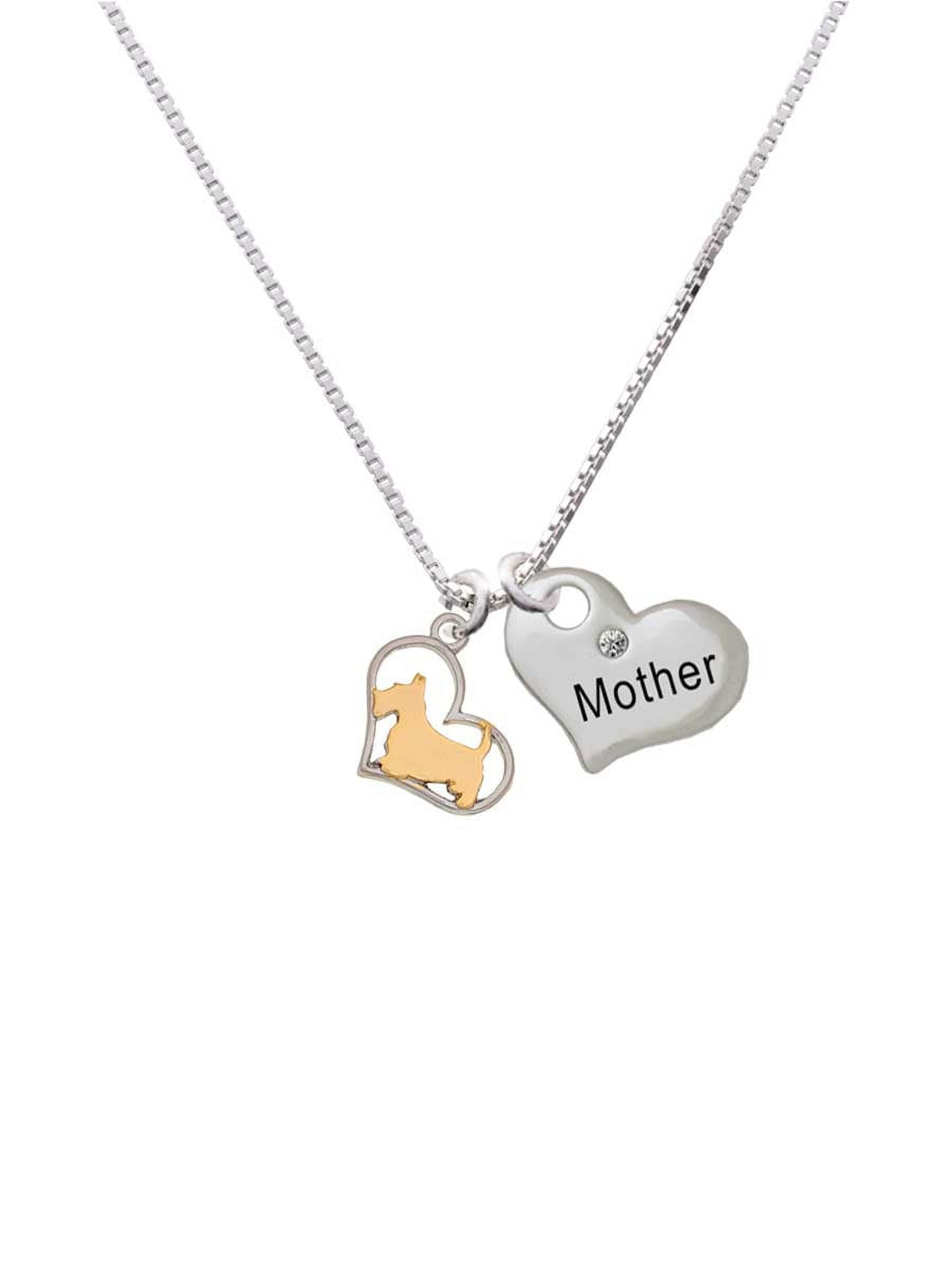 ABAKUHAUS Federa Cuscino 65x50 Cm Scottie Dog - I Heart My Text Scottie, Blu Scuro, Verde E Ruby