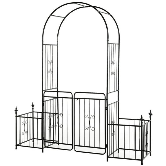 Two-trellis Structure / Outdoor Wedding Decor / Lockable Yard Division