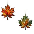 thumbnail image 1 of Two types Maple Leaf Stained Acrylic Window Hanging Ornament Fall Leaves Wall Art Panel Maple Leaf Pendant For Fall Thanksgiving Festival Party Supplies, 1 of 7