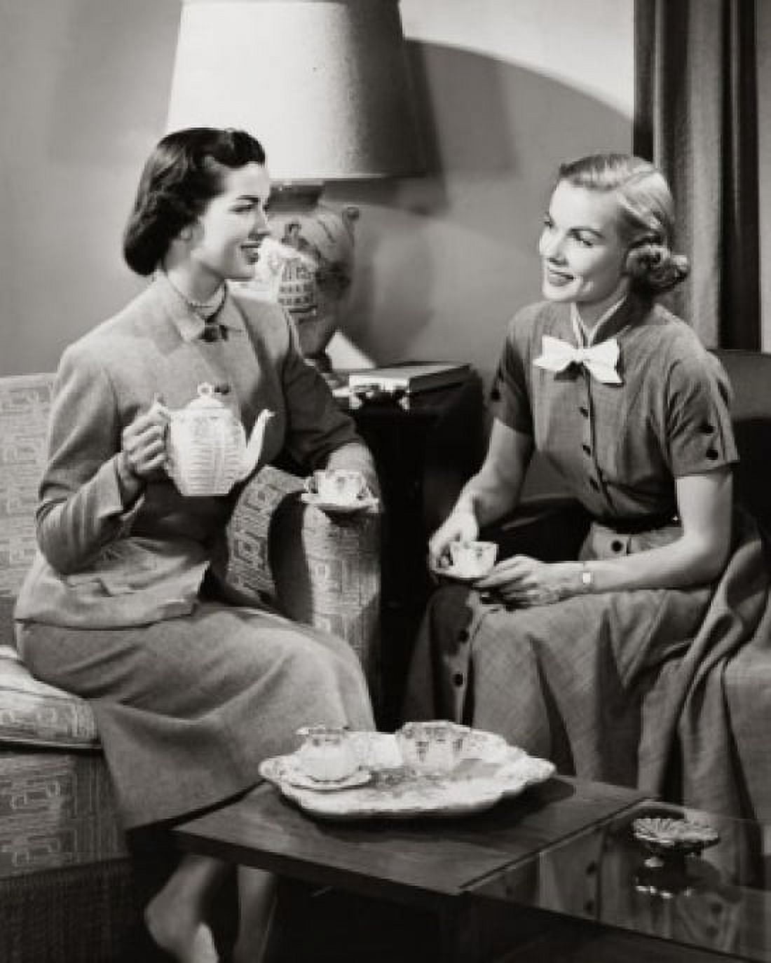 Two young women talking to each other Canvas Art - (18 x 24)