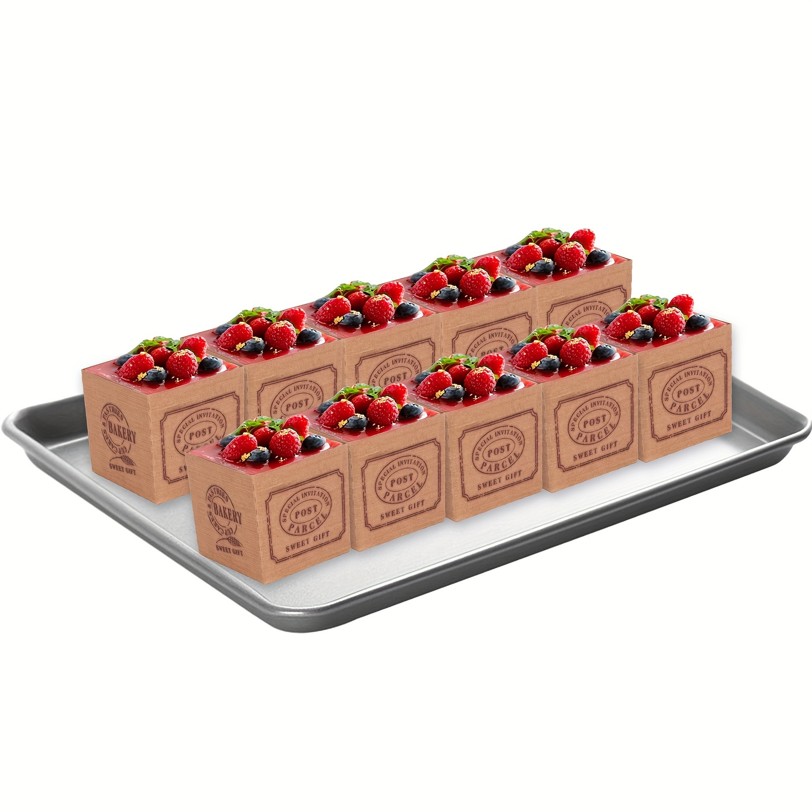 TwoLLL 50-Pack Premium Kraft Paper Cupcake Liners - Greaseproof Durable ...