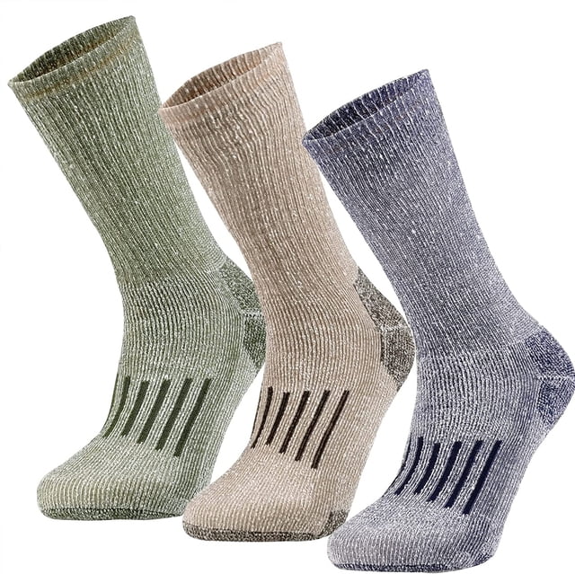 TwoLLL 80% Merino Wool Hiking Socks Men Women Thicken Warm Boot Sock ...