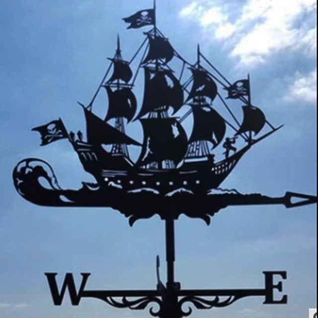 TwoLLL Dairy Cow Weathervane Shed Rooftop Wind Vane Garden Buildings