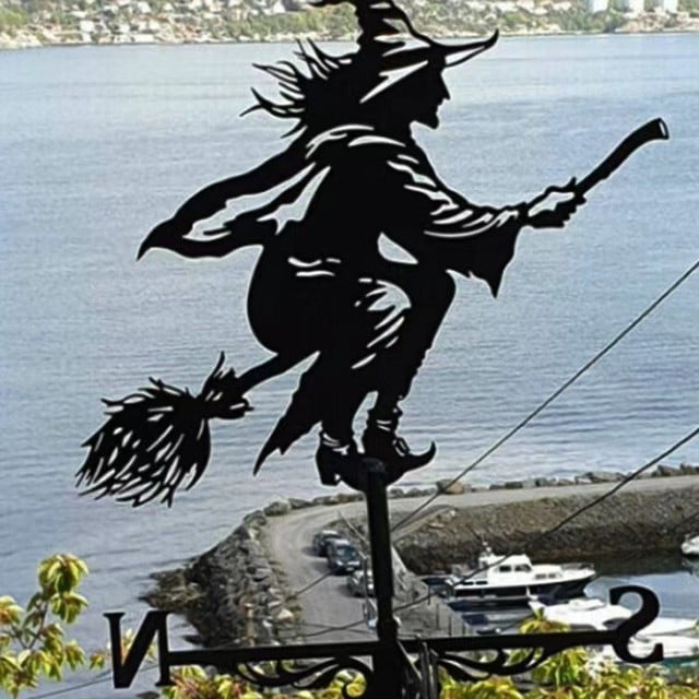 TwoLLL Dairy Cow Weathervane Shed Rooftop Wind Vane Garden Buildings