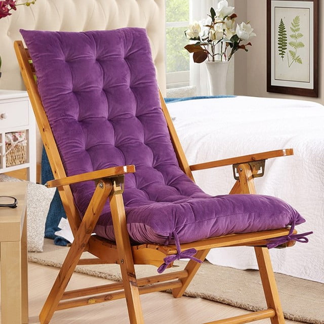 TwoLLL Inyahome Rocking Patio Lounge Chair Cushion with Ties