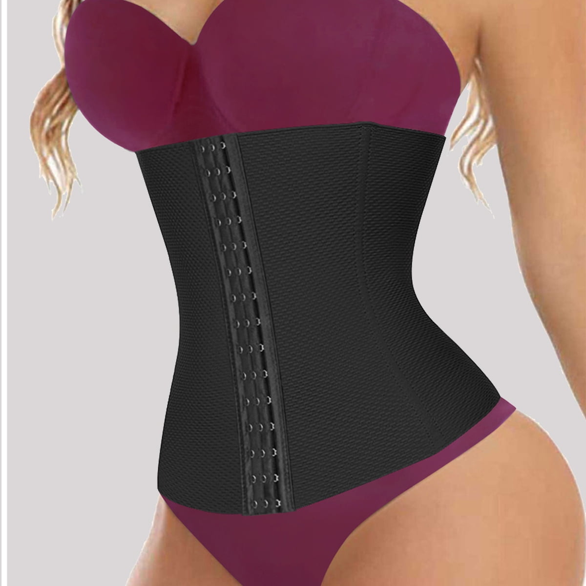 TwoLLL Waist Trainer Corset Customizable Fit Ventilated Design for Comfort Flattening and Sculpting Targeted Midsection Support Hourglass Figure Enhancer Universal Fit for All Bo Walmart