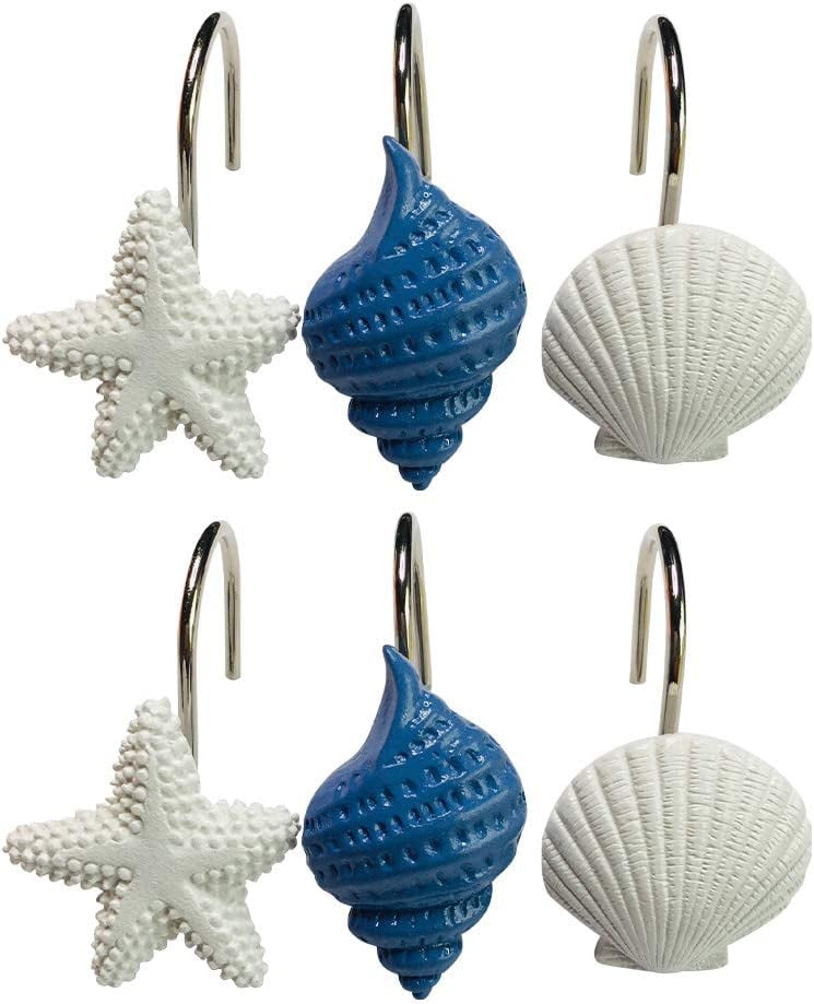 Twofishes 12 PCS Fashion Decorative Home Bathroom Seashell Shower