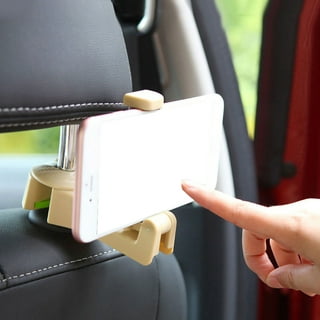 TOOVREN 2 in 1 Car Back Seat Headrest Hook with Phone Holder