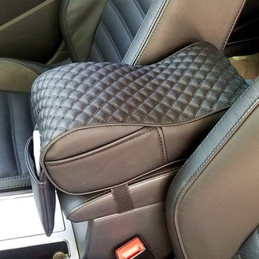 Reactionnx Auto Center Console Cover Armrest Pads, PU Leather Universal