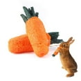 thumbnail image 1 of Twoworld 2Pcs Carrot Patch Chew Toys Teeth Cleaner Bite Resistant Bunny Molar Toys for Small, 1 of 6
