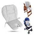 thumbnail image 1 of Twoworld Baby High Chair Cover Pad Suitable for All Kinds of Baby Dining Chairs Baby Stroller Pad Breathable Gray Star, 1 of 6