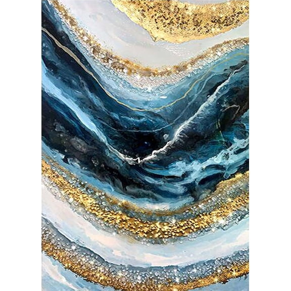 Twoworld Full Drill DIY 5D Diamond Painting Kits for Home Wall Decor 11.8x15.7in Diamond Art Embroidery Cross Stitch Kit Crafts for Adult