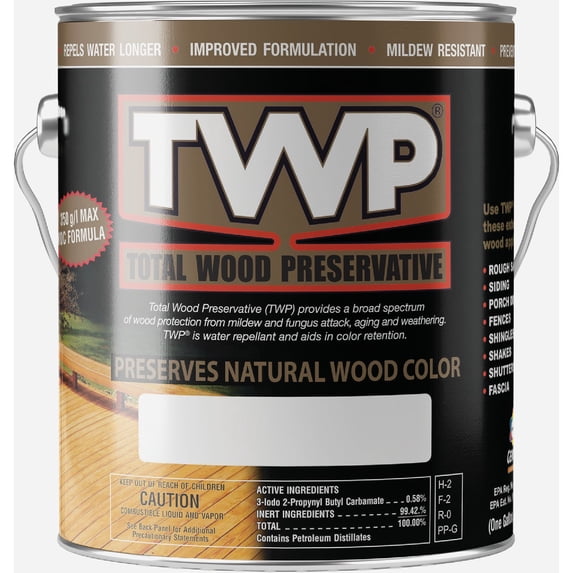 Twp Twp-1520-1 Pecan Low Voc Preservative Stain, 1 Gallon, Pecon Pack of 4