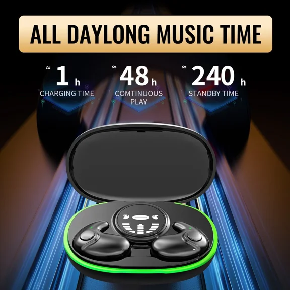 Tws 5.3 Wireless Bluetooth Earbuds Headset Invisible In-Ear Suitable For Phones