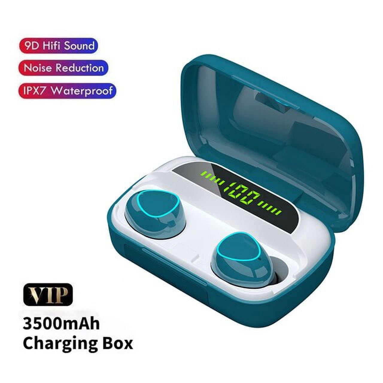 Tws Wireless Headphones Bluetooth Earphones Stereo Sport Headset Gaming Earbuds With Microphone 3500mah Charging Box Power Bank - Earphones &amp; Headphones