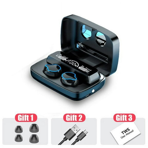 Tws Wireless Headphones Stereo Bluetooth-compatible Earphones Sport Waterproof Headset 3500 Mah Charging Box M9 Earbuds With Mic - Earphones &amp; Headphones