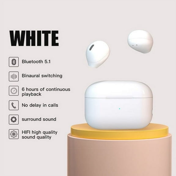 Tws Wireless Lnvisible Bluetooth Headphones Mini Semi-in-ear Earbuds X6 Noise Reduction Sports Headset - Earphones & Headphones
