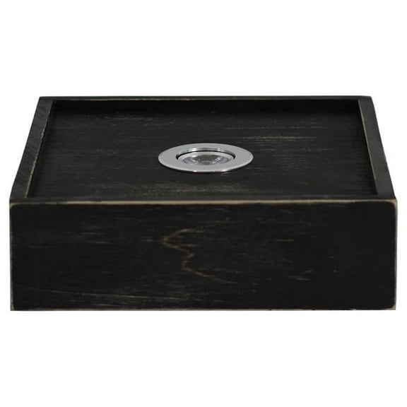 Tx USA Corporation Home Decorative 7" Square Stained Led Floating Wall Shelf