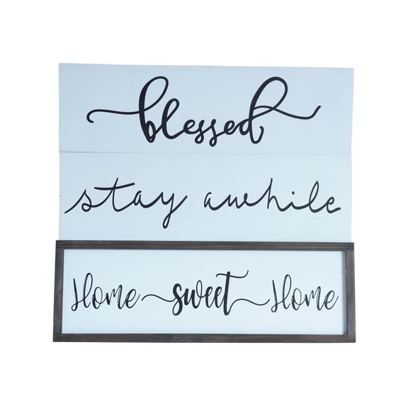 Tx USA Corporation Home Decorative Interchangeable Farmhouse Wall Sign