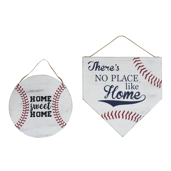 Tx USA Corporation Home Decorative Reversible Baseball Wall Art, Set Of 2
