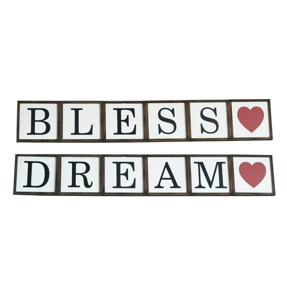 Tx USA Corporation Home Wall Style Decor Reversible Dream - Bless Sign