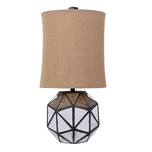 Tx USA Corporation Izzie Industrial Style Metal And Mirror Table Lamp - Natural