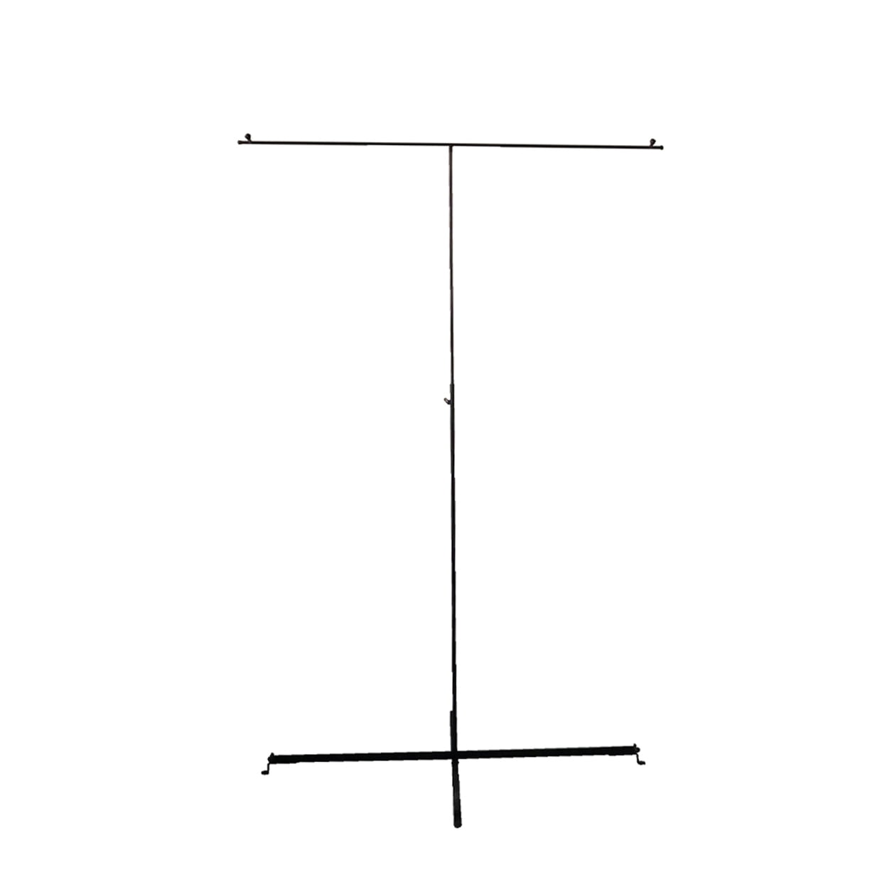 Tx USA Corporation Patio Decor Free Standing Metal Photo Banner Stand - Black