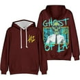 thumbnail image 1 of Tx2 GHOST OF LA Merch Hoodie Pockets Drawstring Unisex Hooded Sweatshirt Fashion Clothing, 1 of 2