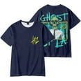 thumbnail image 1 of Tx2 GHOST OF LA Merch Short Sleeve T-shirt Unisex Fashion Crew Neck Top, 1 of 2