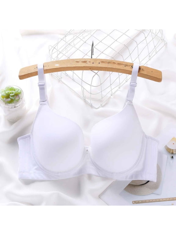 Womens Lightly Padded Underwire T-Shirt Bra Full Coverage Supportive Bras for Comfort Daily Wear, Adjustable Spaghetti Strap, 34B-44D