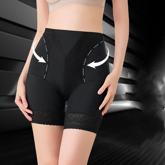 Txenfivo Women's Shapewear Shorts Butt Lifter Panties Lace High Waist Tummy Control Shapewear Seamless Panties, Plus Size Available, M-3XL