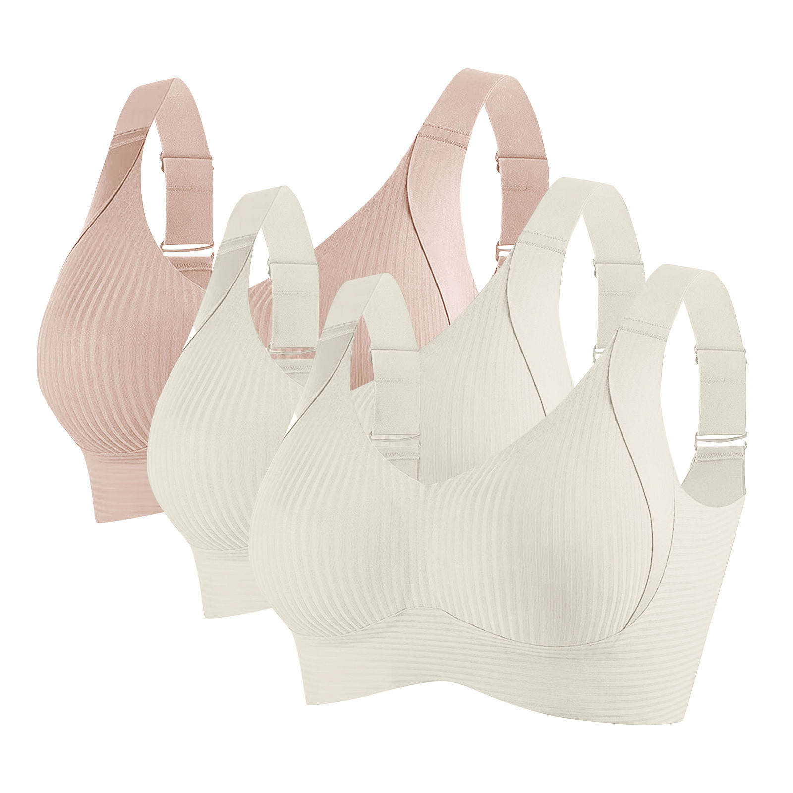 Txenfivo Women s Wireless Bras With Side Support Full Coverage Push Up Txenfivo Women s Wireless Bras With Side Support Full Coverage Push Up