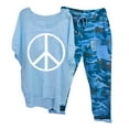 thumbnail image 1 of Txeol 2 Piece Sets for Women Summer Sexy,Womens Linen Sets Two Piece Casual Oversized Short Sleeve Shirt and Camo Capri Pants Summer Outfits Lounge Sets, 1 of 2