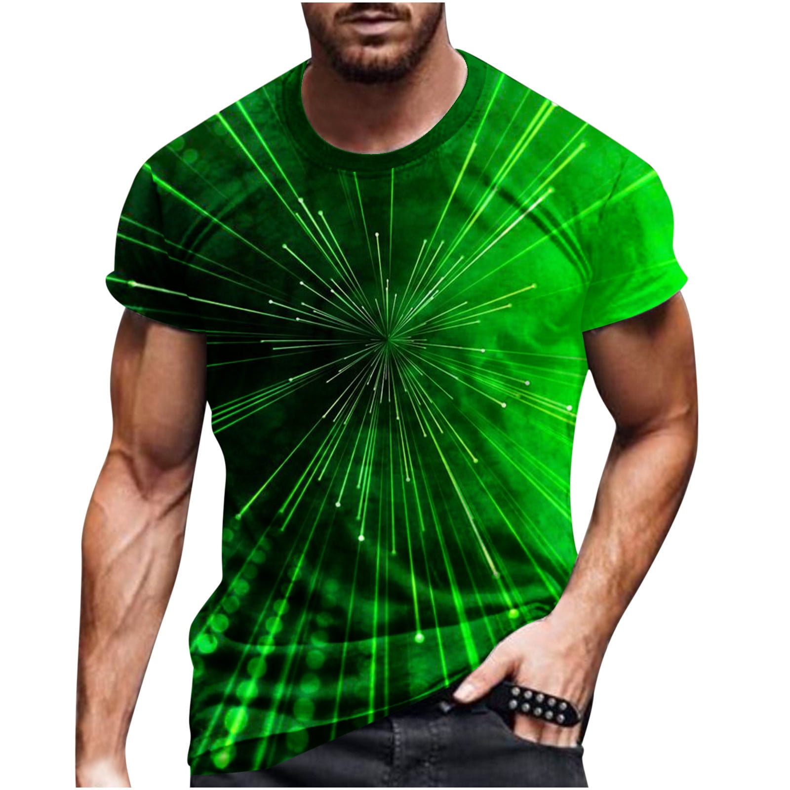 Txeol 3D Muscle Shirts for Men,Mens Big and Tall Graphic Tshirts,Men's
