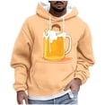 thumbnail image 1 of Txeol Men Big and Tall Pullover Hoodie Long Sleeve Festival Printed Drawstring Sweatshirts with Pocket,Orange,XXXXL, 1 of 5