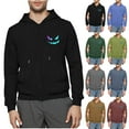 thumbnail image 1 of Txeol Men Dialysis Hoodie with Arm Zipper Full Zip Fleece Jackets Solid Long Sleeve Lightweight Graphic Sweatshirts,Blue,XXL, 1 of 7