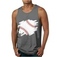 thumbnail image 1 of Txeol Men's Baseball 3D Print Tank Tops Graphic Summer Casual Sleeveless Workout T-Shirts Round Neck Bodybuilding Muscle Tees Shirts Big and Tall, 1 of 4