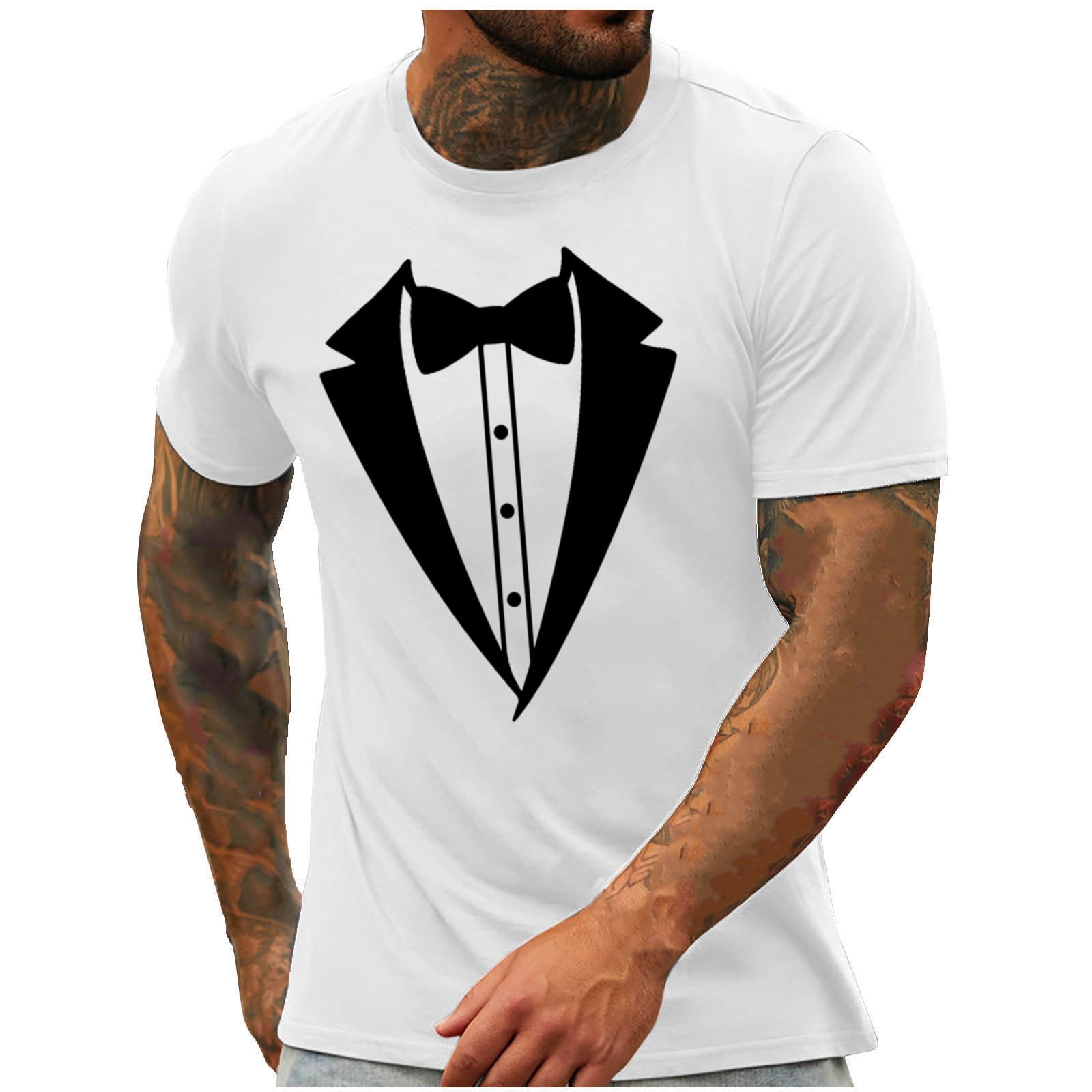 Txeol Men's Big and Tall Graphic Tshirts,Mens 3DPrint Realistic Short