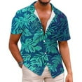 thumbnail image 1 of Txeol Men's Floral Hawaiian Shirt,Beach Resort Shirts,Men's Short Sleeve Hawaiian Shirt Tropical Print Casual Button Down Aloha Shirt for Holiday Travel Beach Vacation, 1 of 3