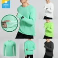thumbnail image 1 of Txeol Men's Long Sleeve Sun Protection Shirts Hiking Running Workout Athletic Shirt Rash Guard Fall Quick Dry Tops with Thumb Holes,Black,XL, 1 of 7