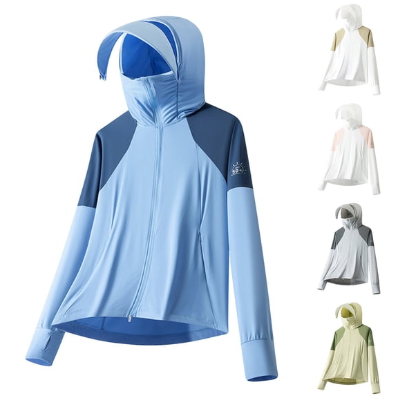 Txeol Men's UPF 50+ Sun Protection Hoodie Shirts Rash Guard Long Sleeve Lightweight Cooling Sun Shirts for Cycling Fishing,Green,M