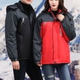 thumbnail image 1 of Txeol Men's Winter Coats Water Resistant Ski Snow Jacket Warm Fleece Jacket Parka Raincoats with Hood Multi-Pockets,Blue,4XL, 1 of 3
